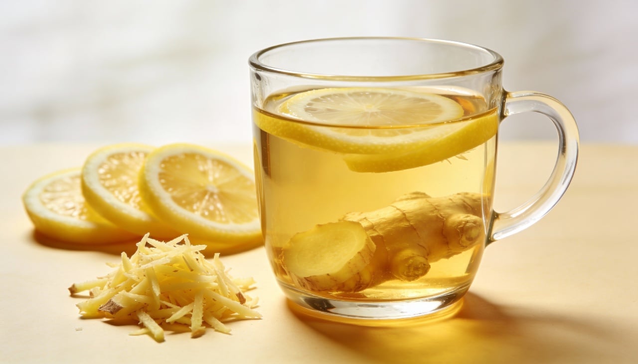 A água de limão com gengibre concentra nutrientes essenciais que contribuem para o funcionamento adequado do organismo