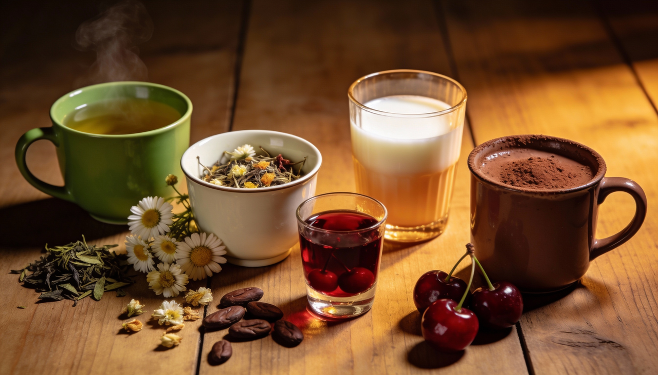 Cinco bebidas destacam-se por suas capacidades de induzir relaxamento sem causar sonolência excessiva durante o dia