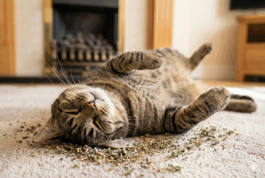 Nem todos os gatos reagem da mesma forma à erva do gato