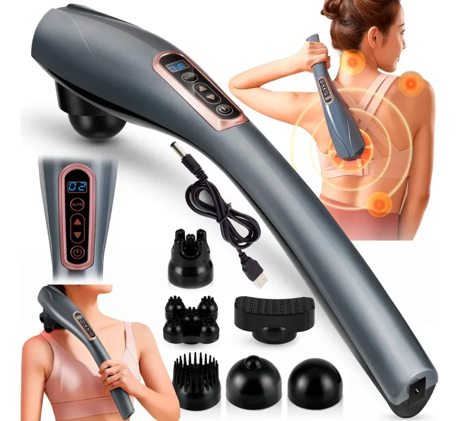 Massageador elétrico corporal miofascial cabo longo 6 Em 1 por R$ 184,90