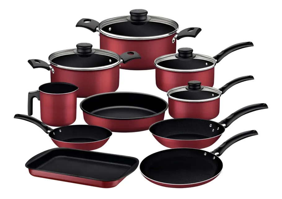 Jogo de panelas antiaderentes da Tramontina por R$ 415,27