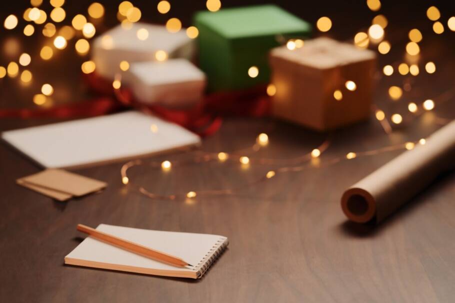 Escrever um pedido para o novo ciclo e guardar até o Ano-Novo é um dos rituais poderosos de Natal (Imagem: GCapture | Shutterstock)
