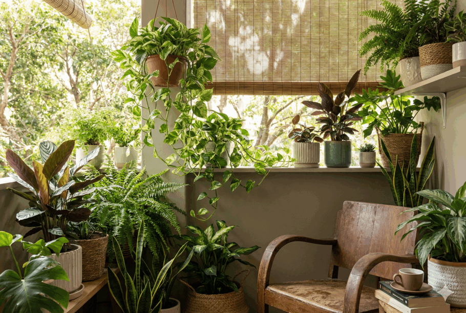 Jiboia é uma das plantas que cresce bem na sombra e pode ser cultivada em apartamentos