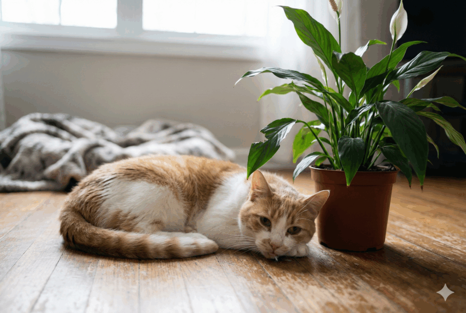 Se o seu gato já apresenta sintomas após contato com lírio, leve-o ao veterinário imediatamente