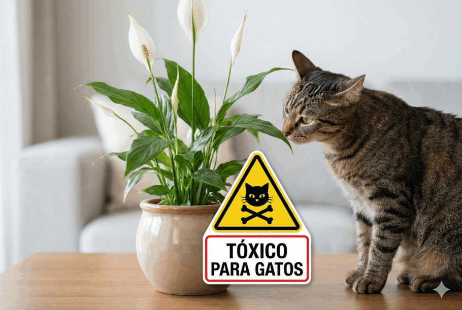 O lírio da paz é a planta mais tóxica e perigosa para gatos