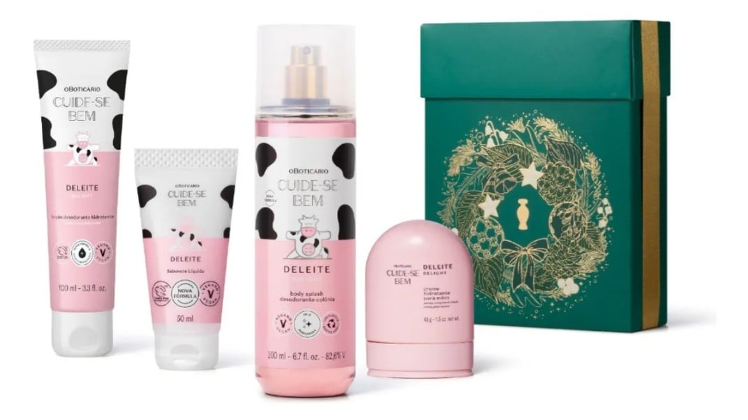 O kit Cuide-se Bem Deleite custa R$132,98 no Mercado Livre