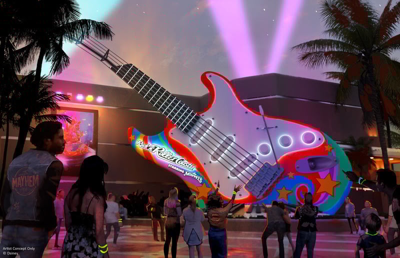 Concepção artística mostra como será a Rock ‘n’ Roller Coaster Starring The Muppet