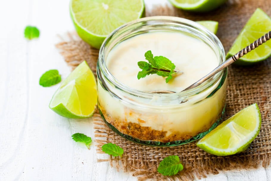 Torta de limão no pote