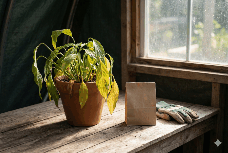 O truque do jardineiro para salvar planta fraca combina três ações que trabalham em conjunto