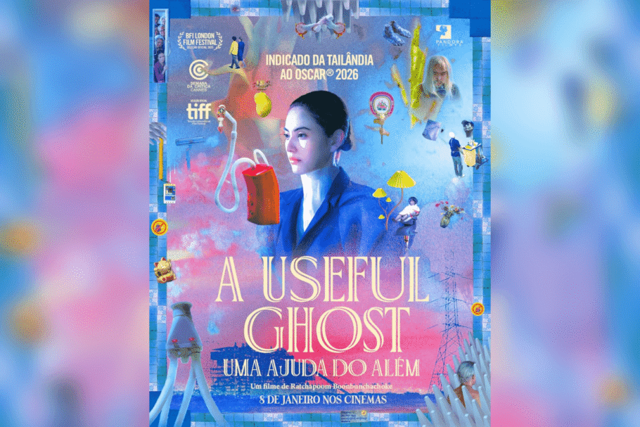 “A Useful Ghost: Uma Ajuda do Além” é um drama de fantasia tailandês que mistura romance e elementos sobrenaturais (Imagem: Reprodução digital | Pandora Filmes)