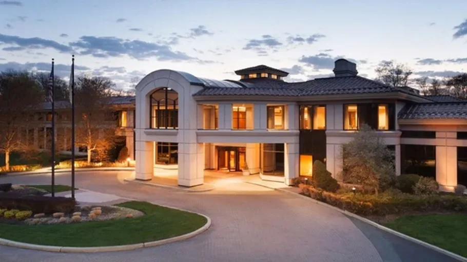 Fachada do The Ridge, em Basking Ridge, hotel em que a seleção brasileira ficará hospedado na Copa 2026