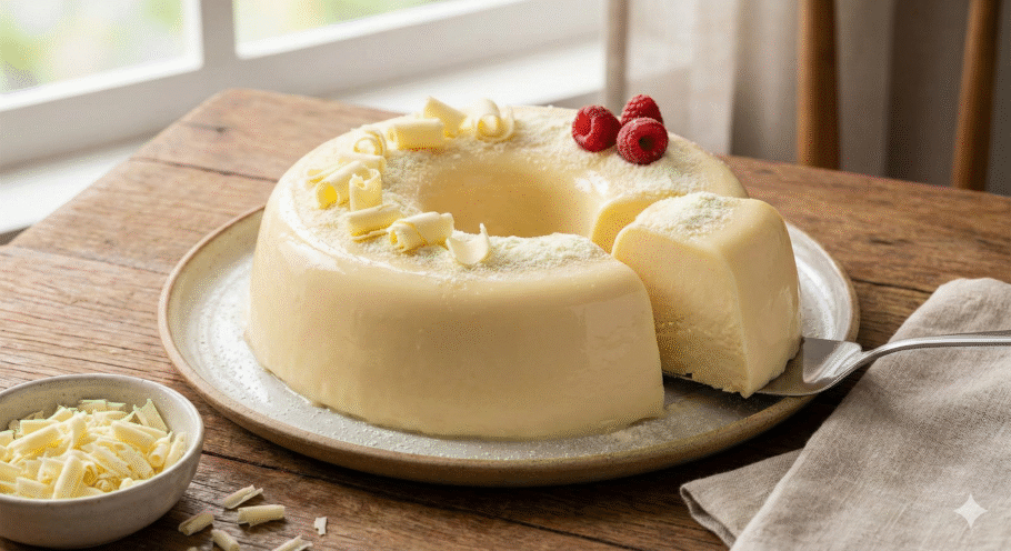 Brigadeirão de chocolate branco fácil e gostoso