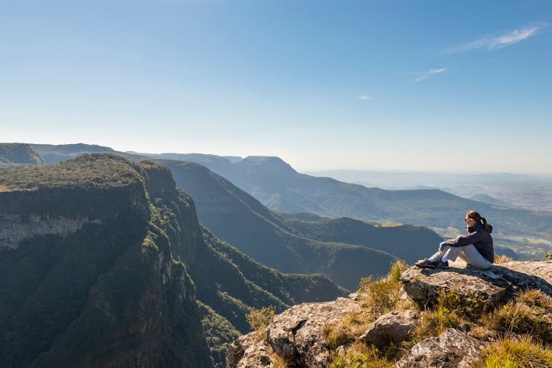 Vista dos cânions em Cambará do Sul (RS)