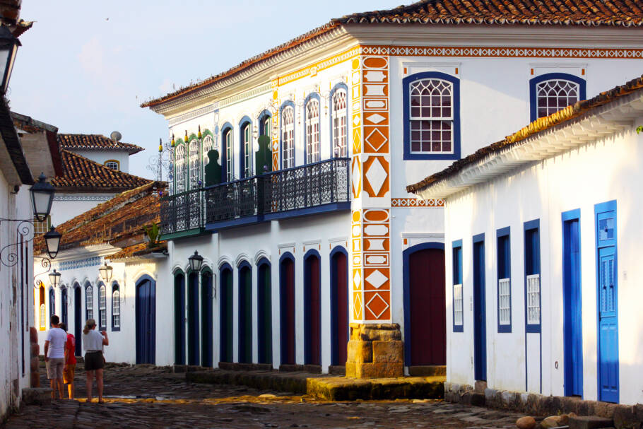 Centro Histórico de Paraty, na Costa Verde Fluminense; destino é uma das 15 opções do novo roteiro