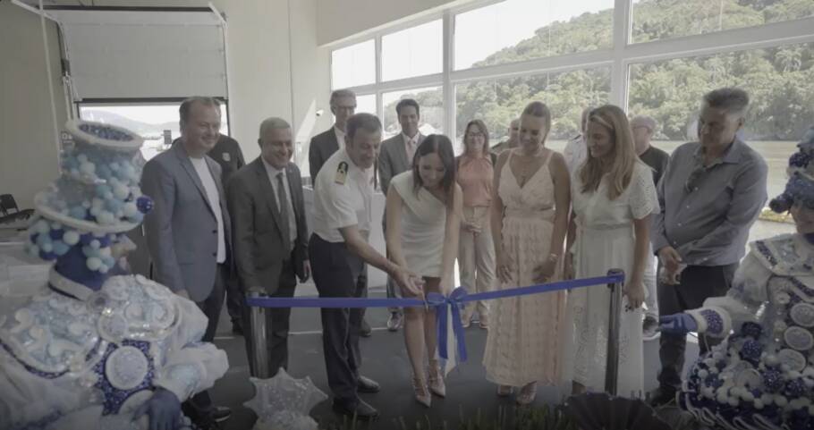 Cerimônia de inauguração da nova ala do Terminal Portuário Atracadouro Barra Sul