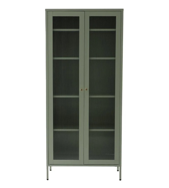 Essa cristaleira verde custa R$1.869,02 no Mercado Livre