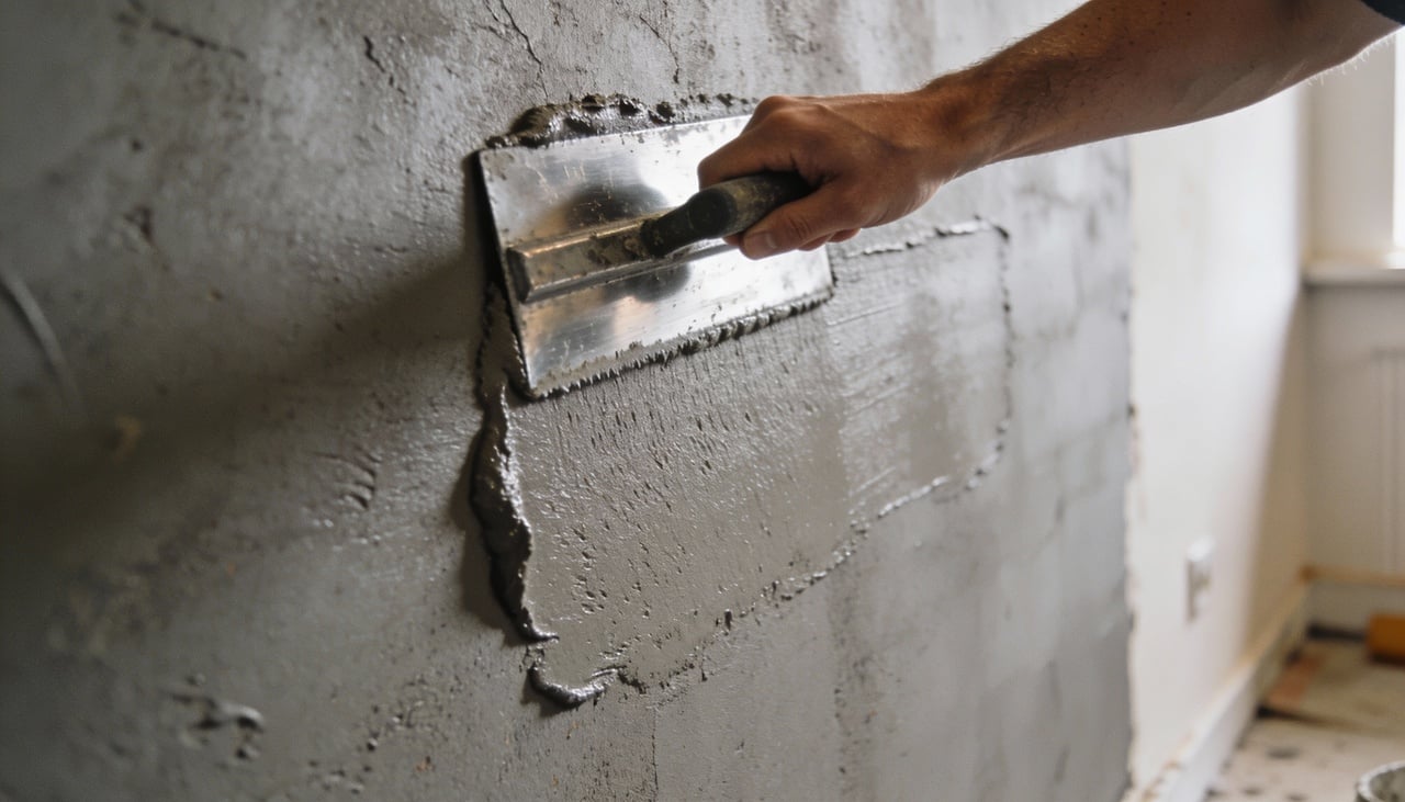 O cimento queimado cria superfícies monolíticas que eliminam o excesso de rejuntes e proporcionam uma sensação de amplitude incomparável em qualquer cômodo