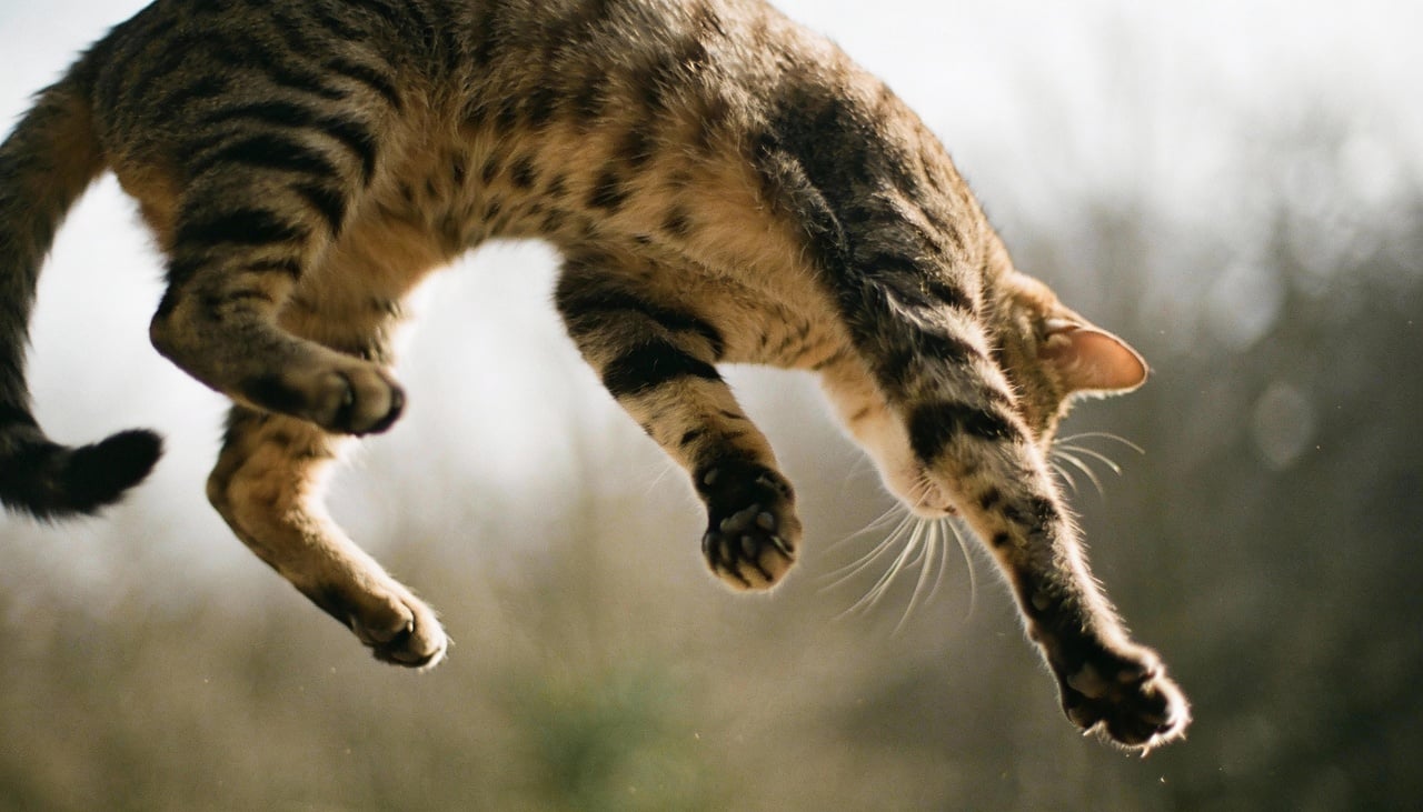 O gato sempre cai de pé? As estatísticas e a física por trás da "habilidade" felina