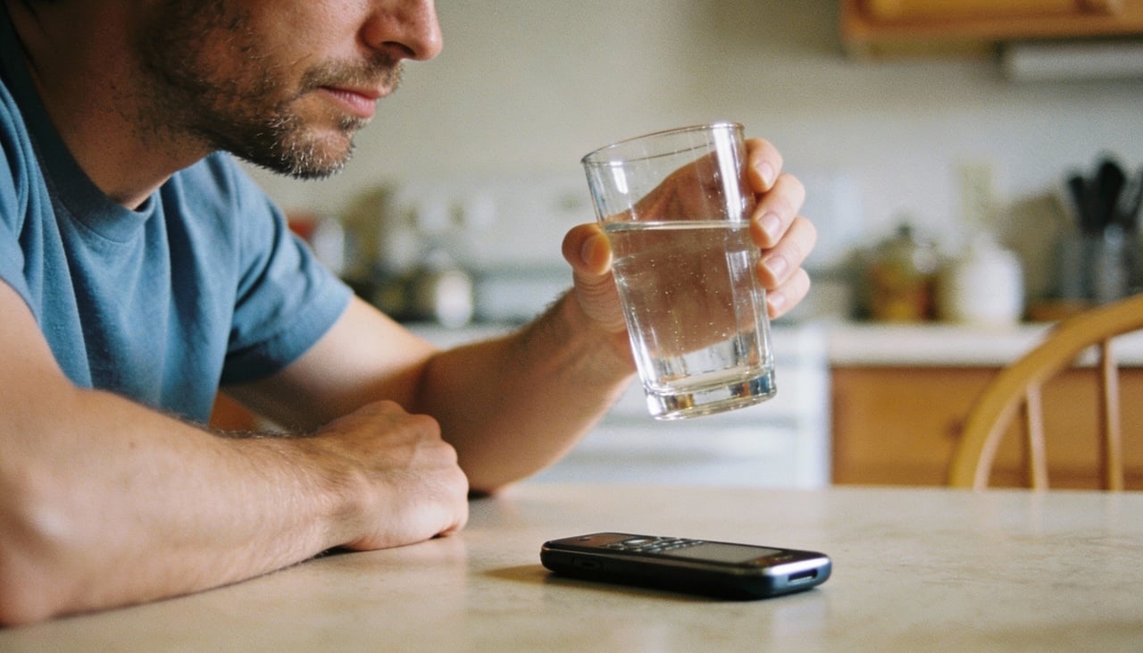 Beber água antes de olhar o celular ajuda a estabilizar as funções cognitivas logo após o despertar