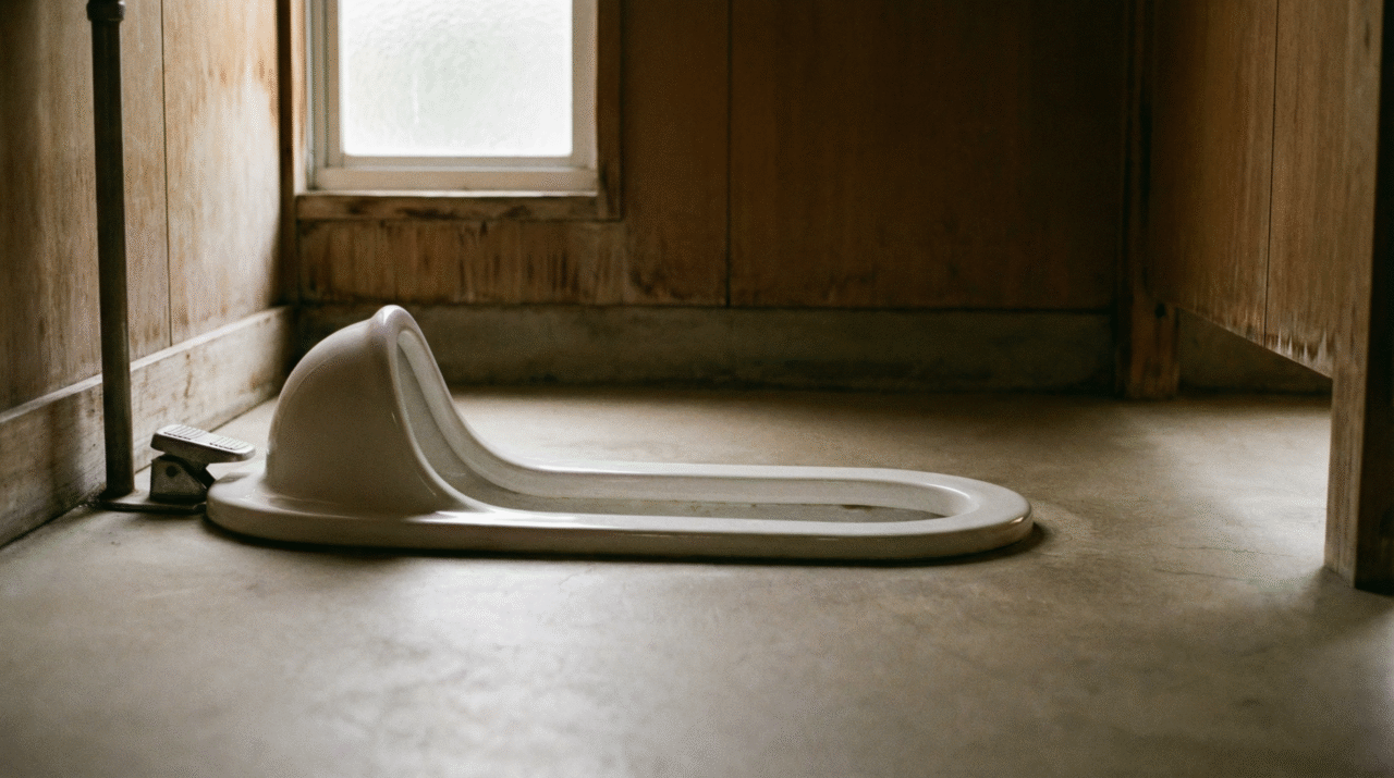 A orientação correta ao usar o vaso washiki não é arbitrária, mas baseada em considerações funcionais específicas