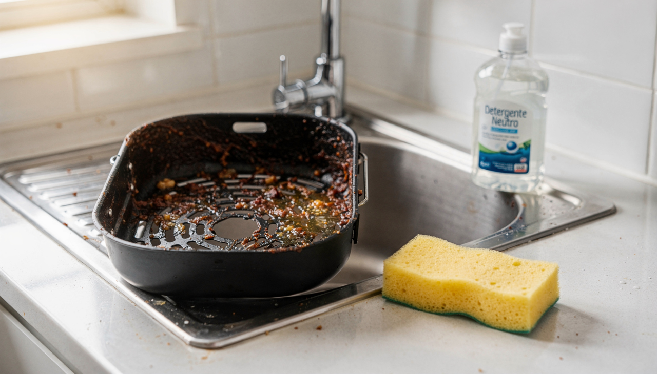 A principal razão para o cheiro forte na air fryer está ligada à gordura aquecida em alta temperatura
