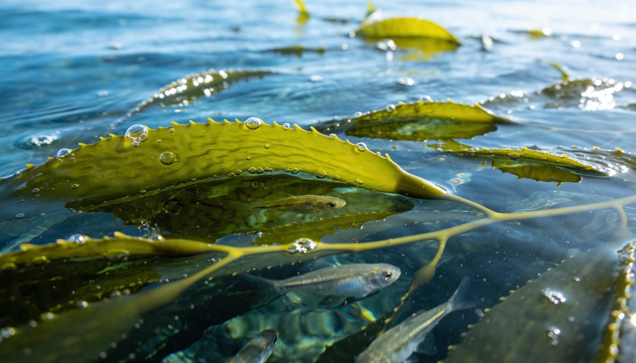 Os verdadeiros heróis da produção de oxigênio no Mar dos Sargaços são as algas marrons do gênero Sargassum que desenvolveram adaptação engenhosa