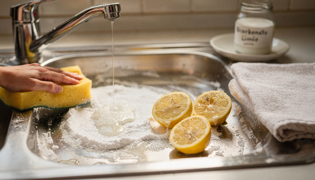 A receita básica mistura três colheres de sopa de bicarbonato com água suficiente para formar uma pasta espessa parecida com creme dental