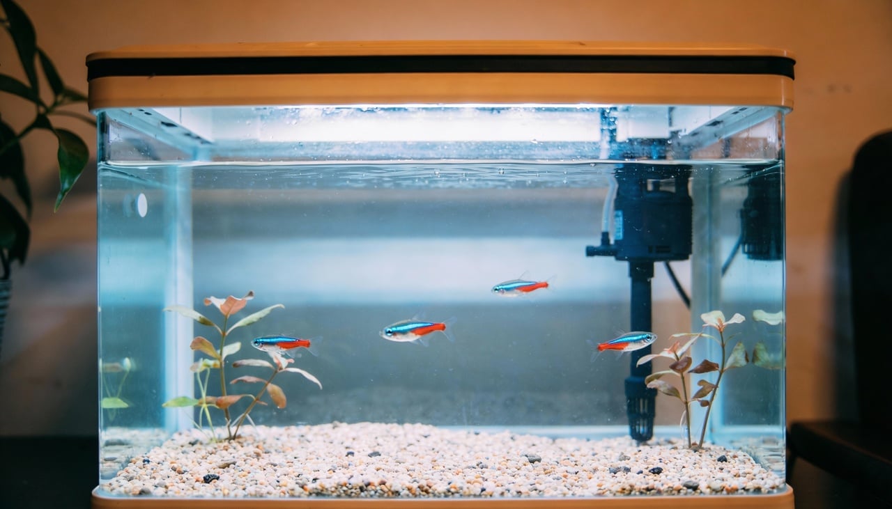 Para um aquário pequeno, entre 20 e 40 litros, o custo total em 2026 costuma ficar em uma faixa aproximada, considerando produtos básicos