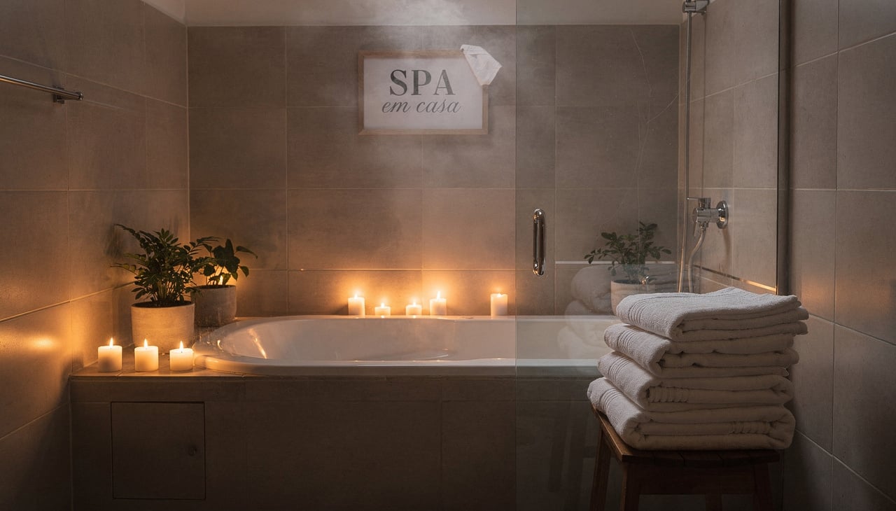 Um ritual de SPA em casa eficiente costuma incluir cuidados básicos com diferentes partes do corpo