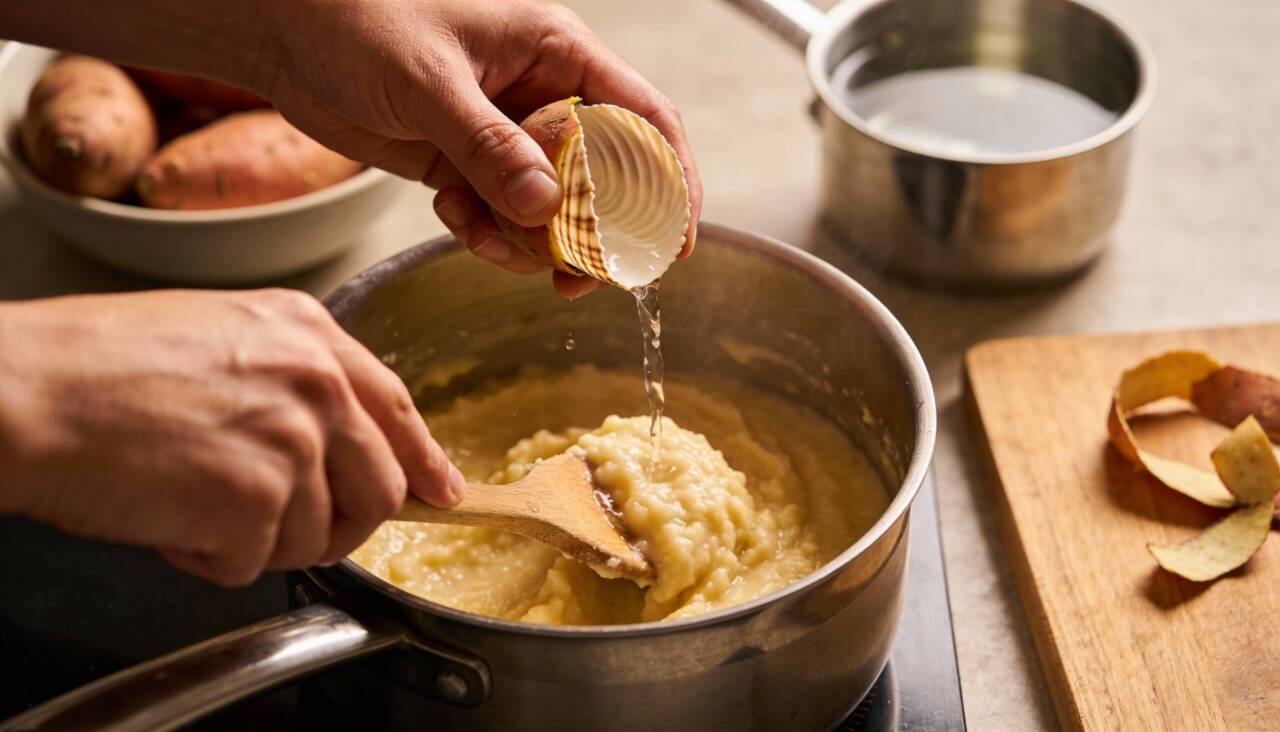 Batatas farinhentas liberam mais amido durante o cozimento, enquanto as aguadas tendem a ficar mais firmes