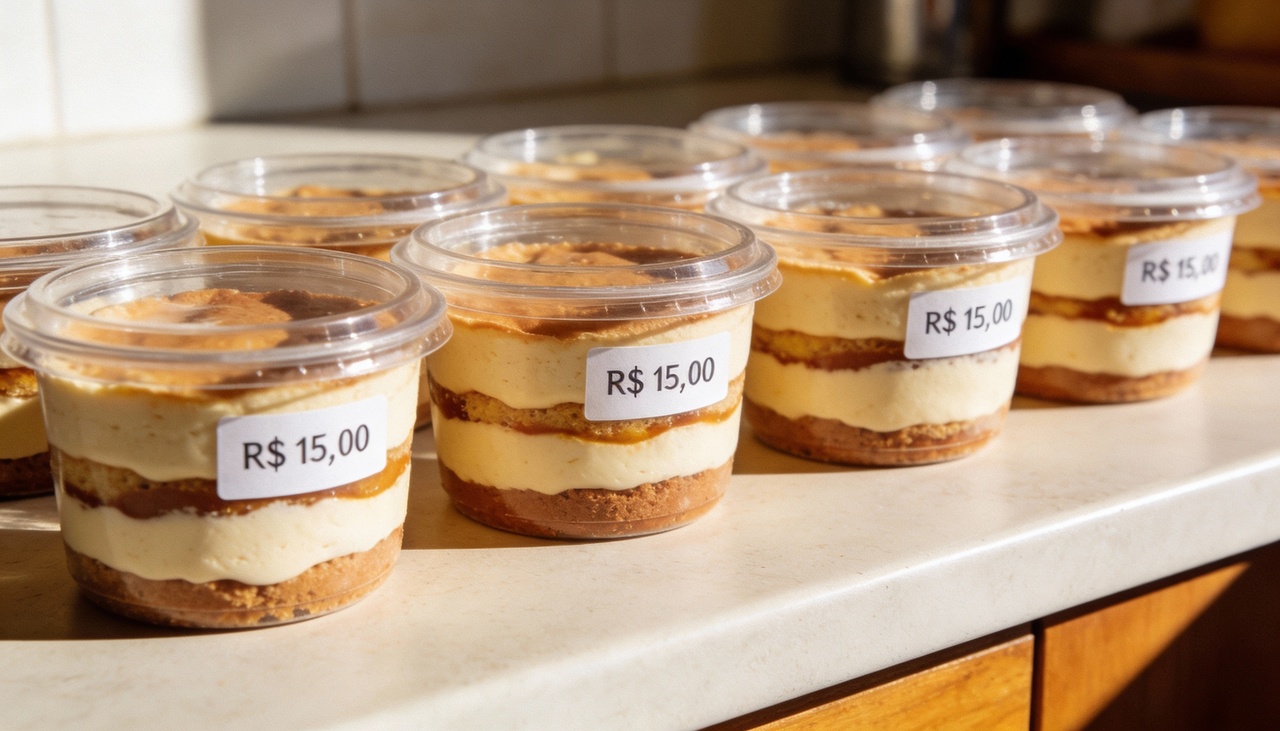 A margem de lucro ideal deve cobrir os ingredientes, seu tempo e os custos fixos