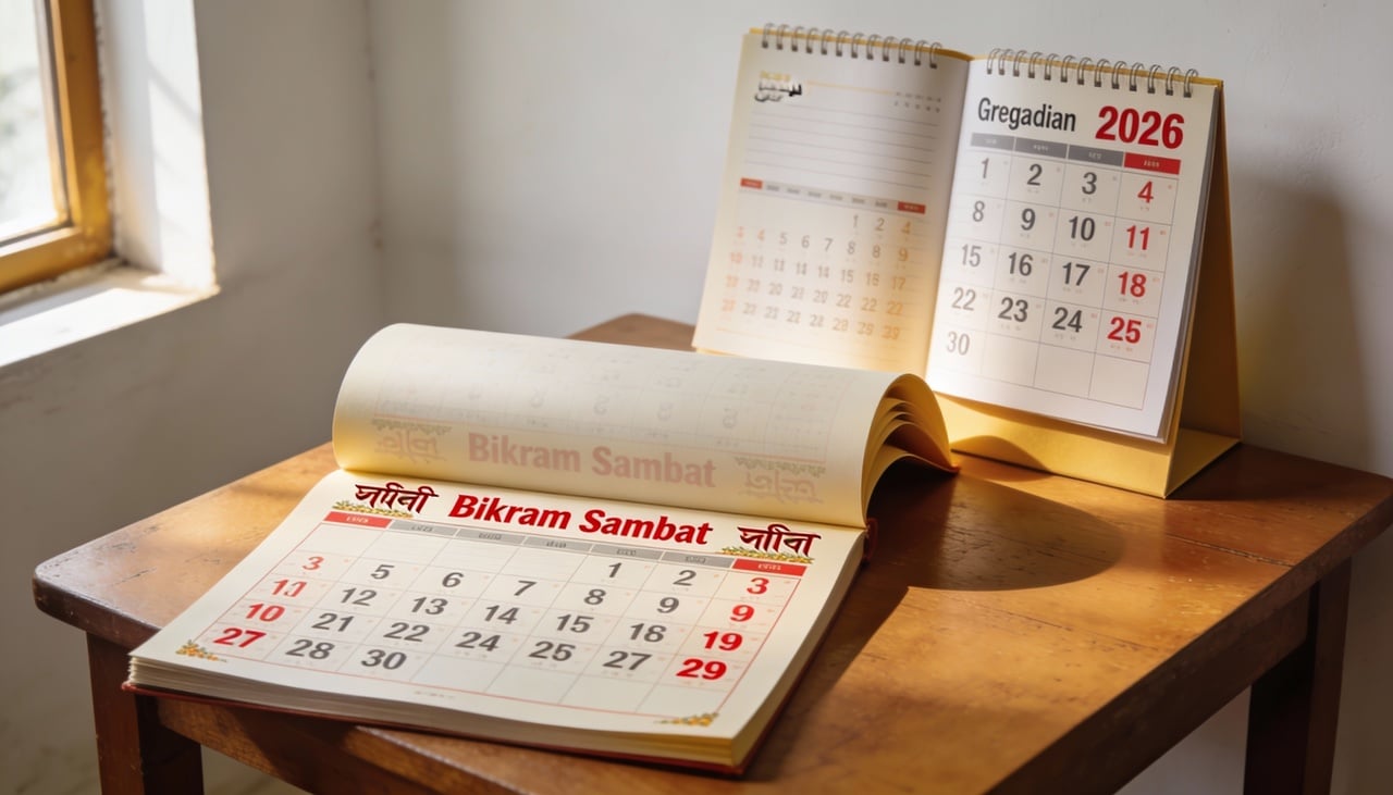 O calendário Bikram Sambat não é uma escolha aleatória, mas sim uma herança cultural e religiosa profundamente enraizada na história nepalesa