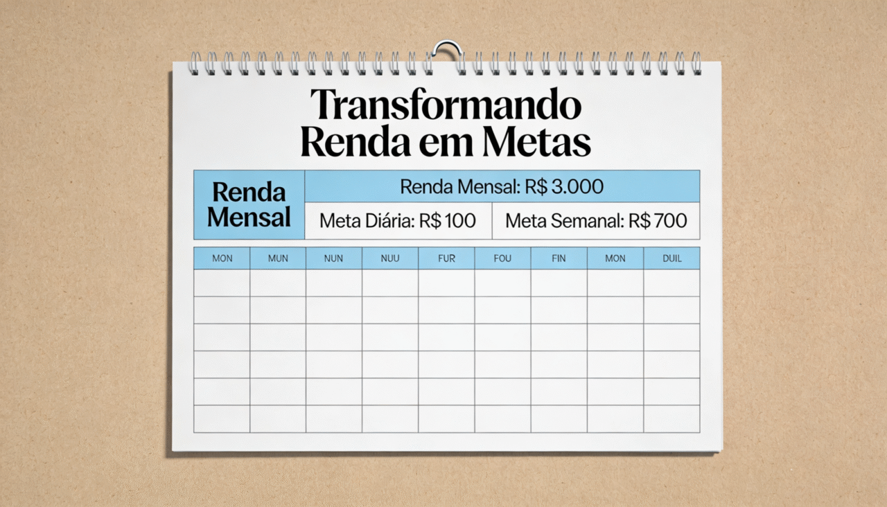 Ganhar 4 mil por mês exige cerca de 133 reais por dia sem folgas.