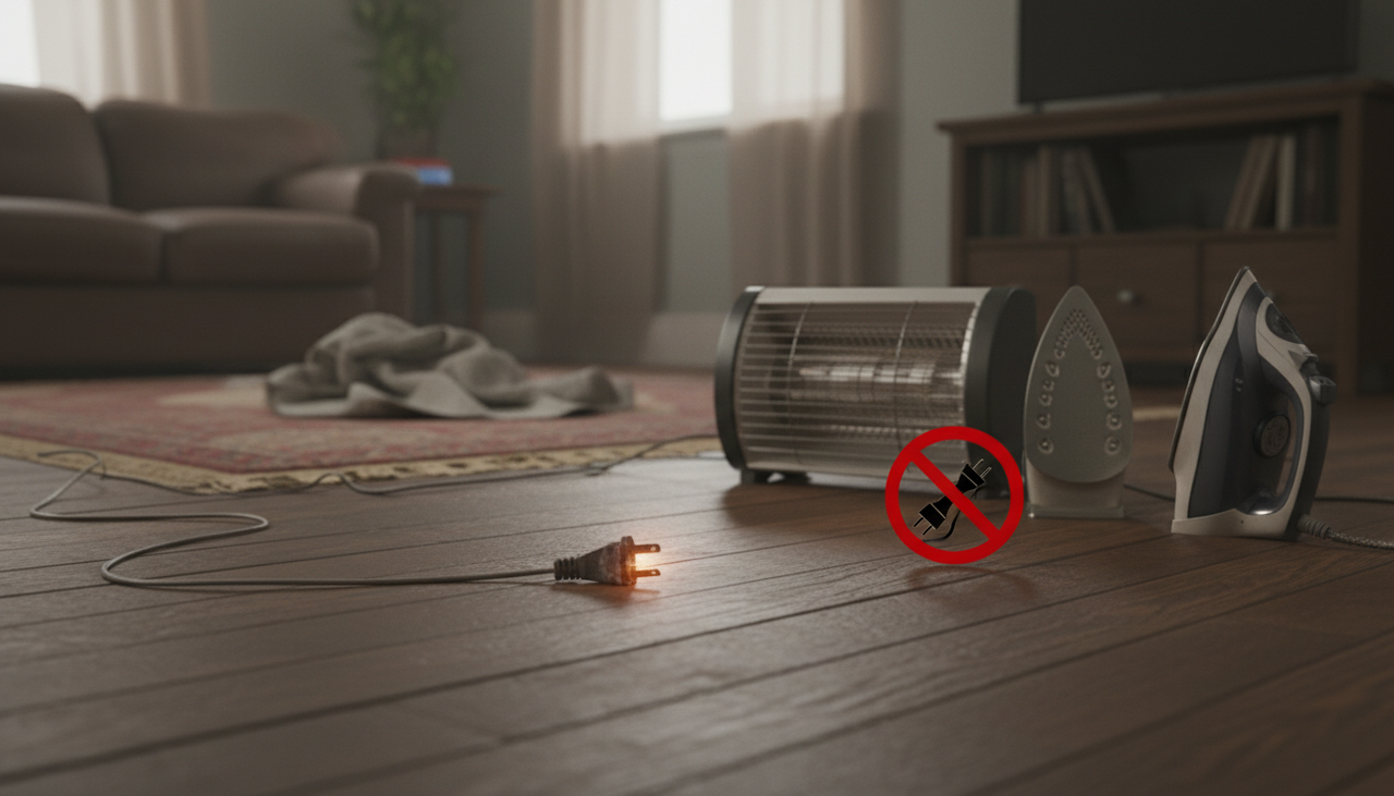 Ao usar uma extensão com chuveiro elétrico, a corrente elevada faz o cabo aquecer rapidamente, principalmente se o fio interno for fino ou de baixa qualidade