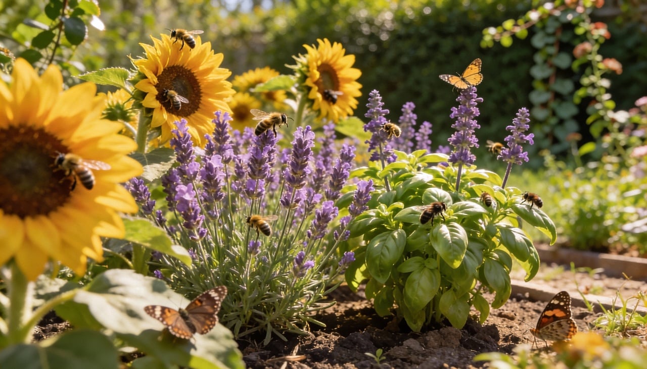 Abelhas e borboletas preferem flores abertas que facilitam o pouso e o acesso ao pólen
