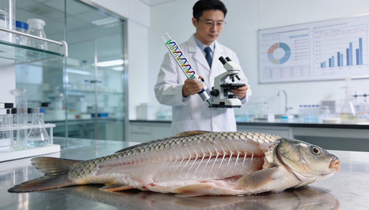 A carpa Gibel (Carassius gibelio) é um dos peixes de água doce mais consumidos em toda a Ásia por causa da sua carne macia