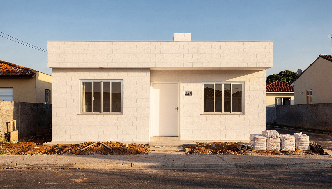 O preço de uma casa pequena não depende apenas da metragem, pois dois projetos de 60 m² podem ter valores bem diferentes
