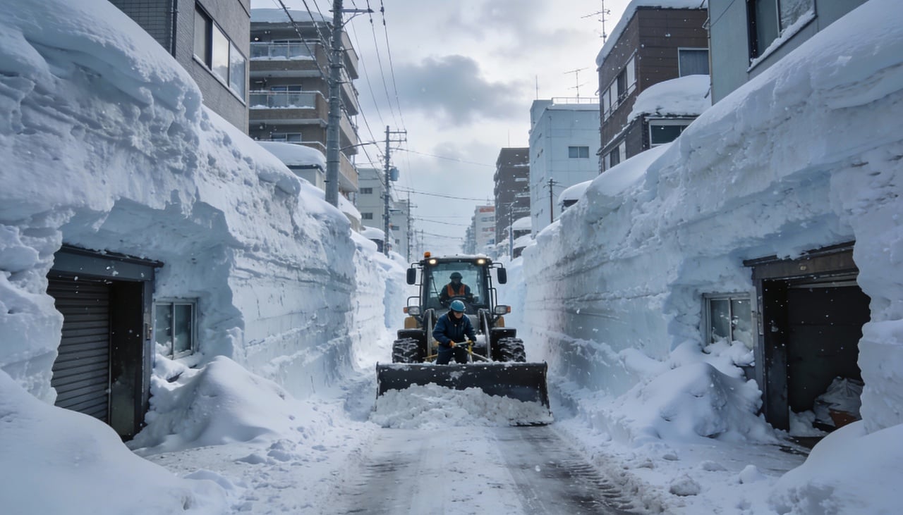 Entre as cidades com mais de cem mil habitantes, as campeãs absolutas de neve estão todas no Japão