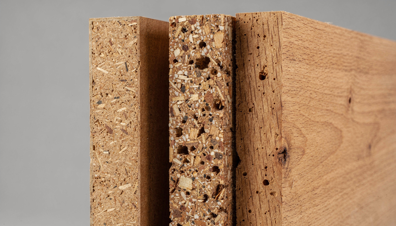 A escolha do material deve considerar o nível de umidade, o tipo de uso e a frequência de abertura de portas e gavetas em cada espaço