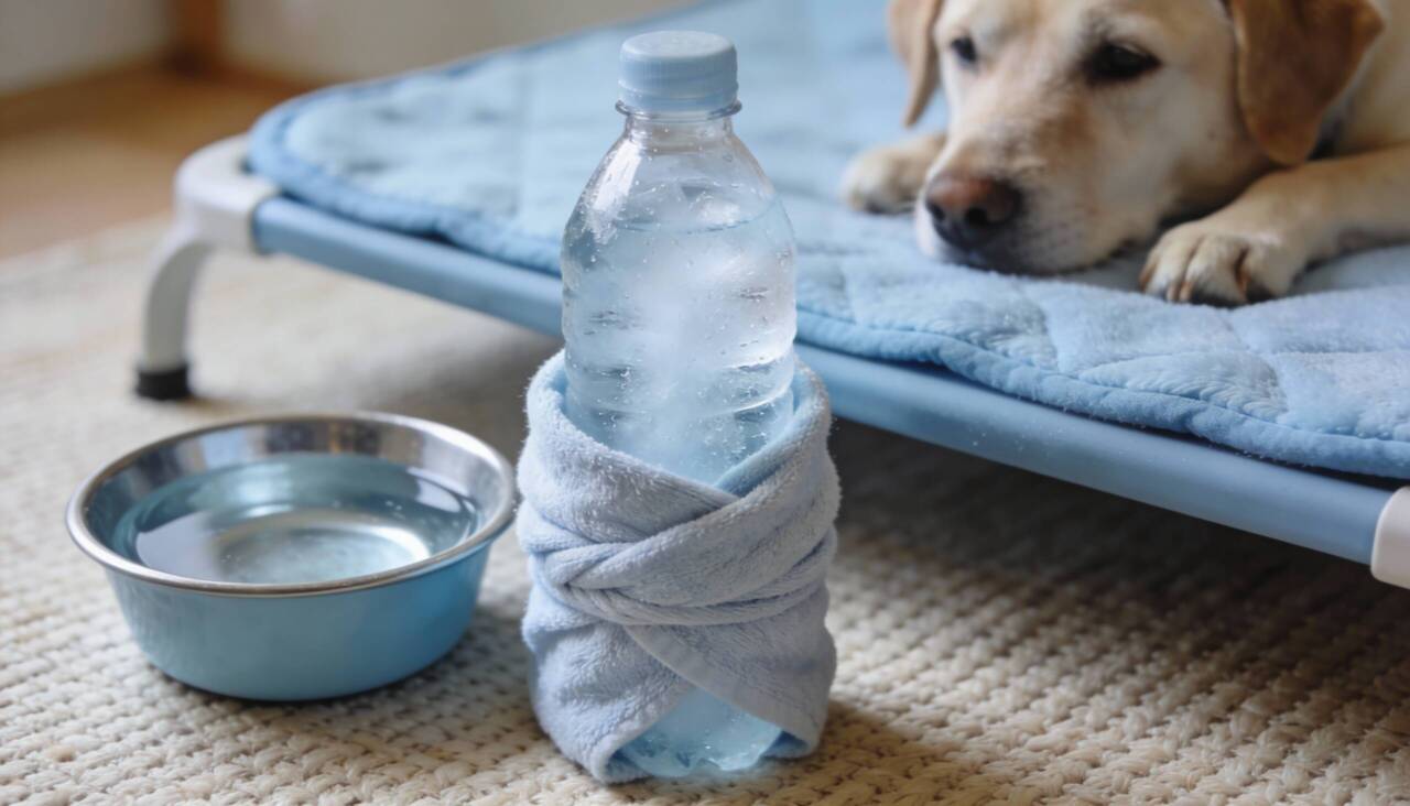 A garrafa congelada funciona como fonte passiva inteligente de resfriamento gradual ajudando baixar temperatura do ambiente imediato