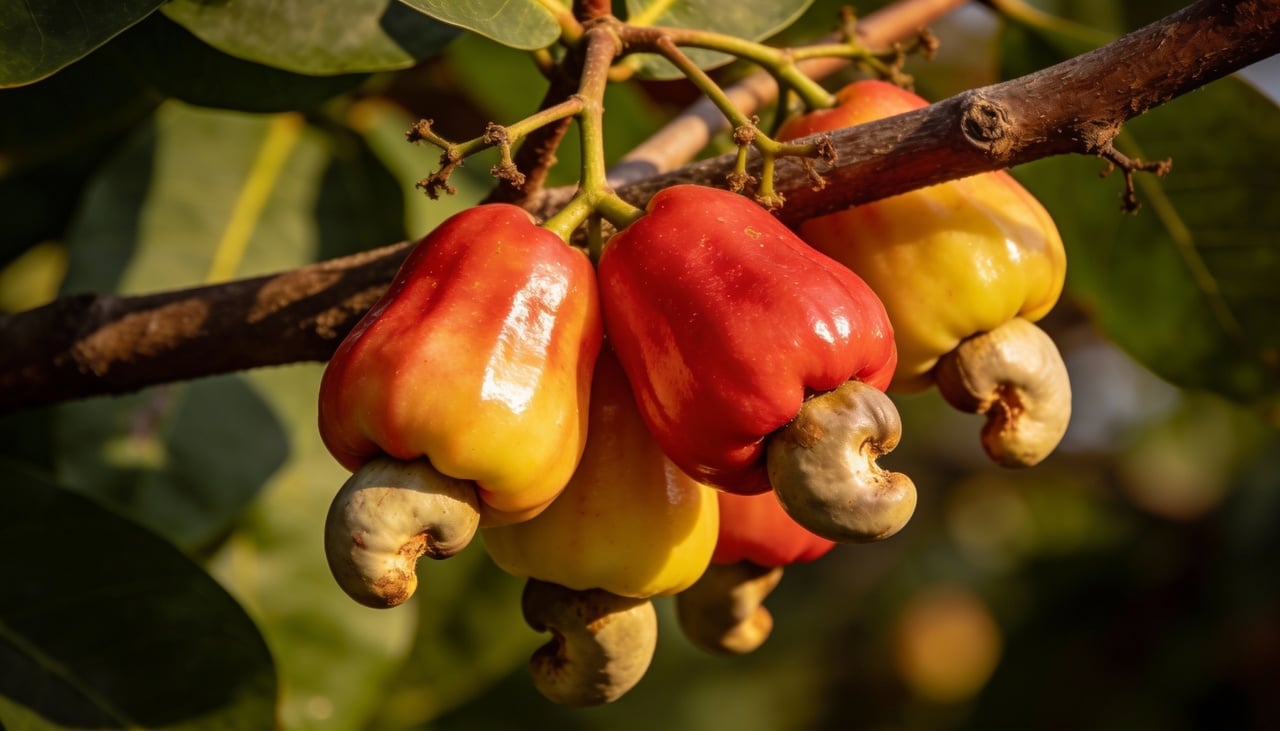O plantio dessa espécie garante uma produção constante de pseudofrutos ricos em vitamina C durante as safras anuais.