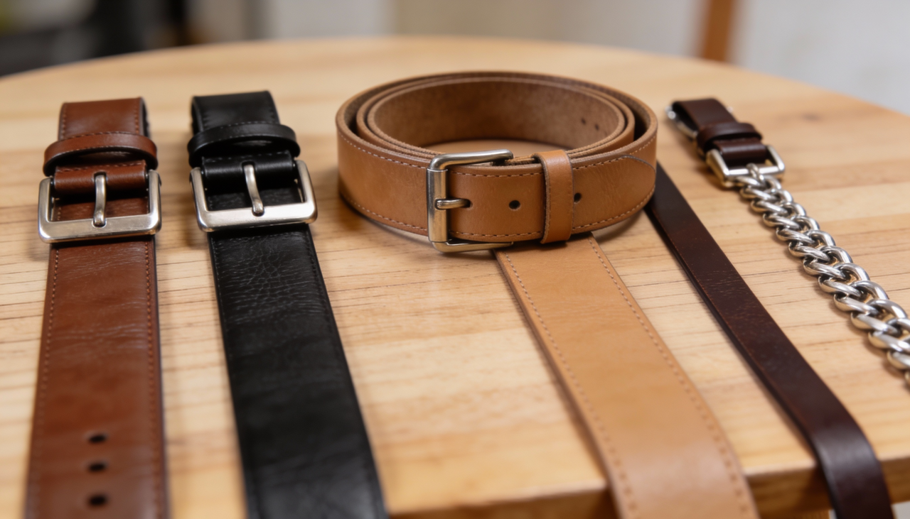 Entre as diversas opções disponíveis, o cinto estilizado se destaca como um acessório simples e eficiente para transformar um visual básico