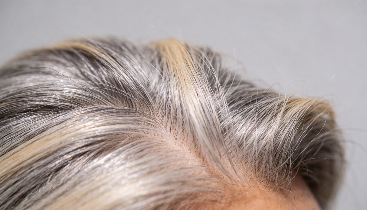 Mechas loiras frias são ideais para suavizar cabelos grisalhos criando efeito natural sem clarear demais o conjunto