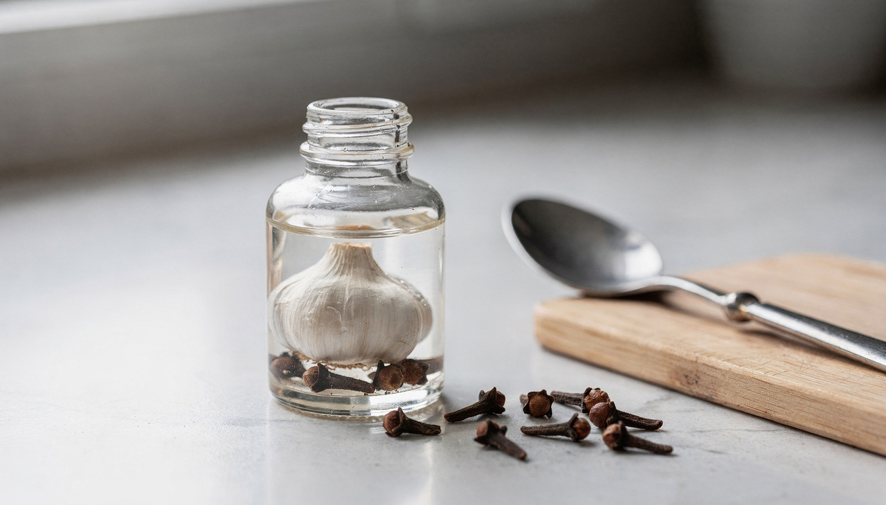 A base fortalecedora com alho e cravo é usada principalmente para ajudar a reduzir a quebra, a descamação e o aspecto frágil das unhas