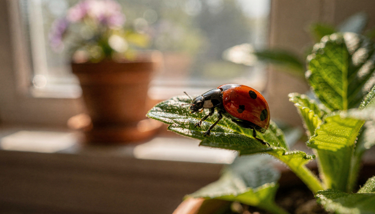 Em linhas espiritualistas, a joaninha pode ser vista como um lembrete de atenção ao autocuidado, à rotina e às relações familiares