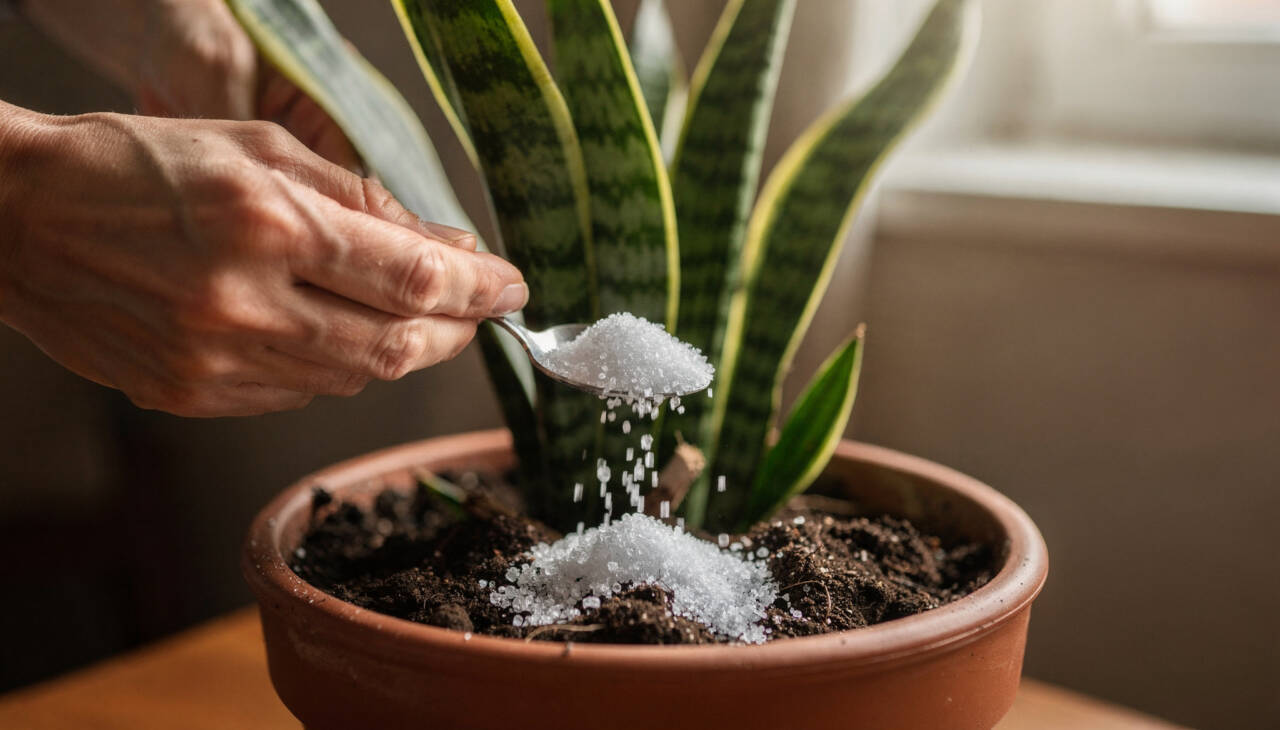 A espada de São Jorge, também chamada de espada-de-ogum ou sanseviéria, é uma planta originária da África