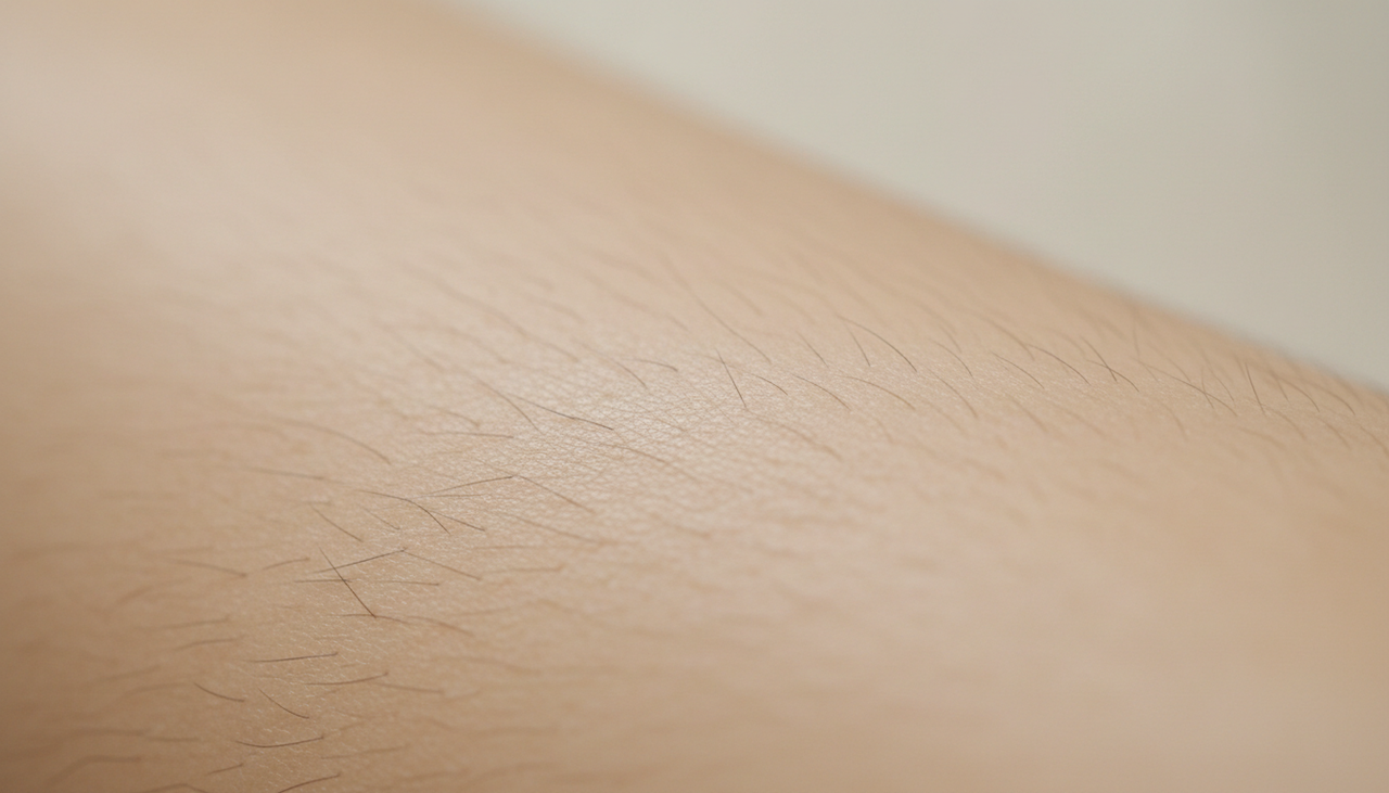 Os pelos encravados surgem quando o fio encontra dificuldade para atravessar a superfície da pele e crescer para fora