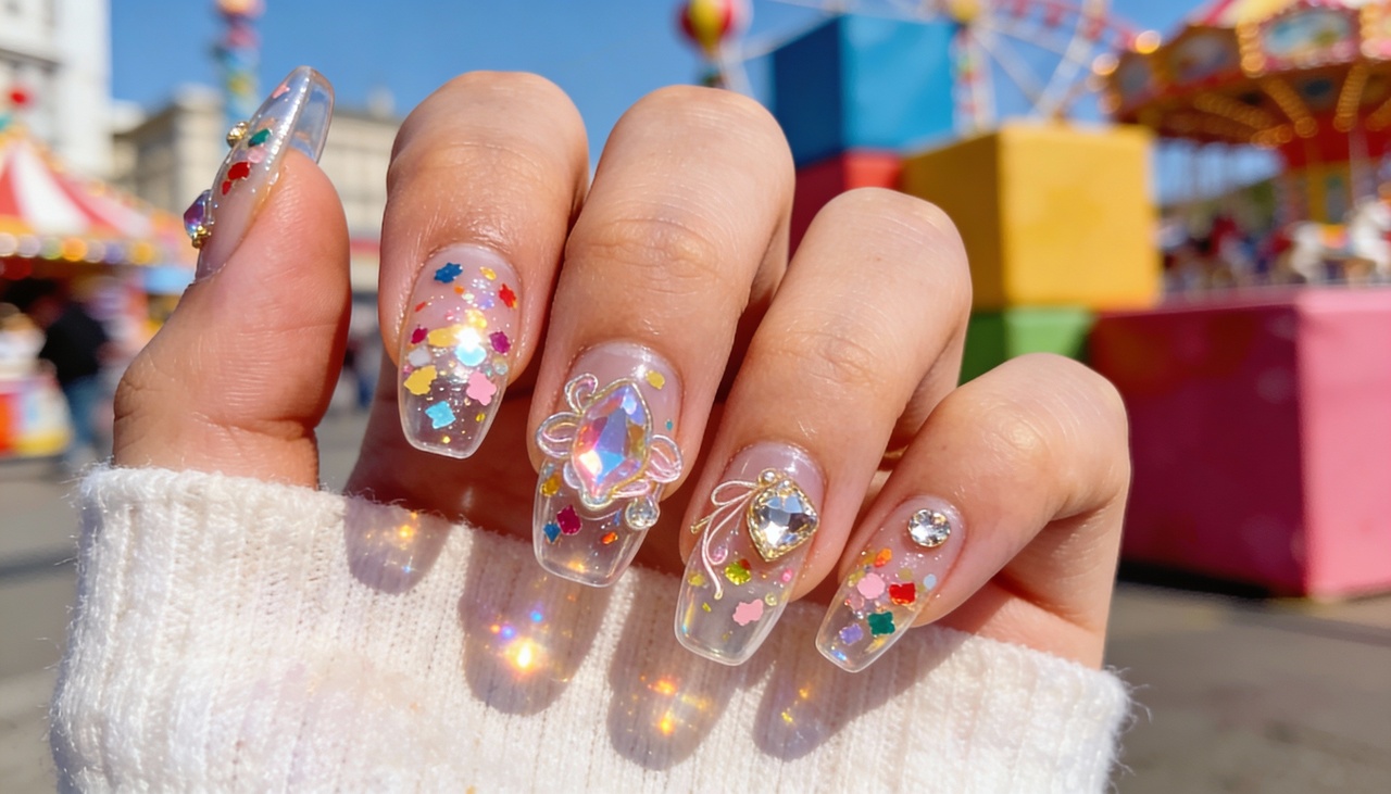 Em 2026, as tendências de nail art para o Carnaval priorizam cores vibrantes, texturas diferenciadas e acabamentos que refletem a luz