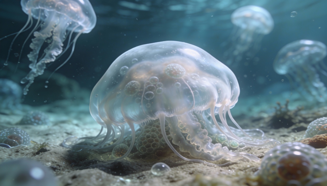 A água-viva imortal possui uma capacidade única de reiniciar seu ciclo biológico quando enfrenta perigos ou estresse ambiental