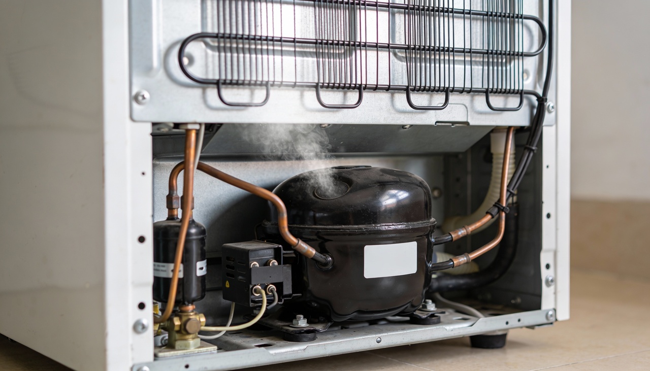 A variação de temperatura provoca a dilatação e contração dos componentes internos plásticos e metálicos do seu equipamento de refrigeração